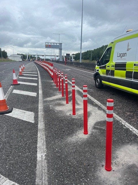 Condonstown Toll Plaza Upgrades with Quick-Flex Bollards for Enhanced Safety