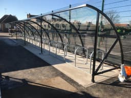 Fórsa E140 Bike Shelter (40 bikes) - E140