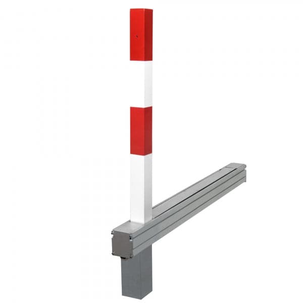 Fold Down Parking Post, Flush to surface, with Cylinder Key Lock, (70x70mm x 900mm) - Urban Elements