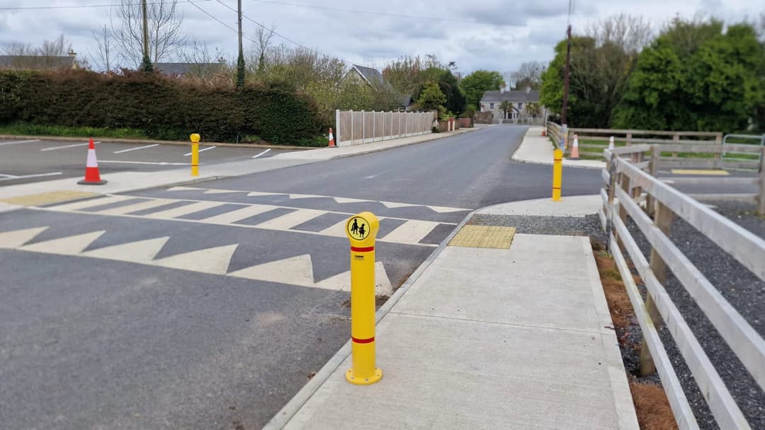 Nuvo Sign: School Safety Bollards Ireland | Ballymitty Case Study