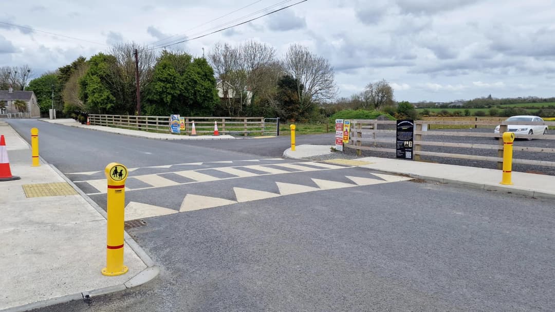 Nuvo Sign: School Safety Bollards Ireland | Ballymitty Case Study