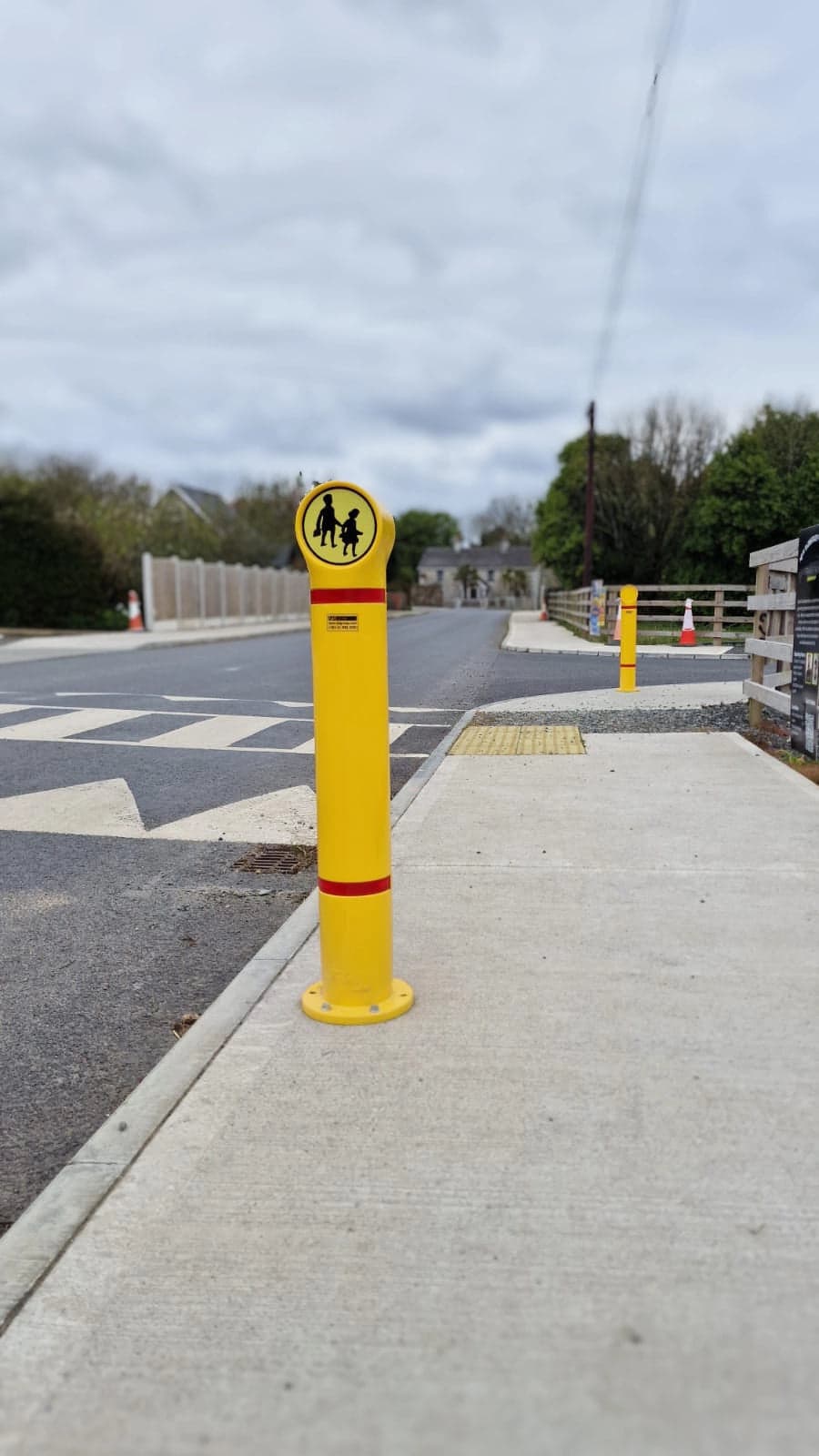 Nuvo Sign: School Safety Bollards Ireland | Ballymitty Case Study